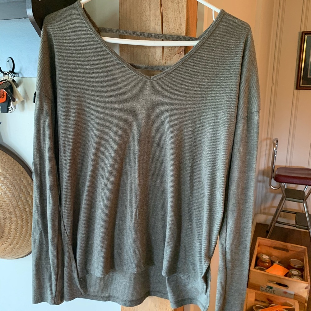 SO Army Green Long Sleeved Top